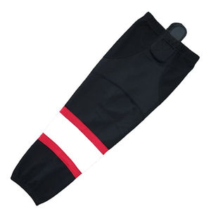 Calcetines de hockey sobre hielo personalizados, calcetines ajustados para calentar las piernas, calcetines de hockey sobre hielo juveniles con rayas de malla para práctica, a la venta, OEM - Product Image 5