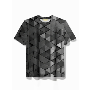 เสื้อยืดพิมพ์ลายกราฟิกความละเอียดสูงสำหรับผู้ชาย ผ้าโพลีเอสเตอร์ถัก ดีไซน์เต็มตัว แห้งเร็ว ระบายอากาศได้ดี - Product Image 5