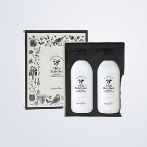 bathrooms shower Miraclair Korean <b>Milk</b> Body Set Perfumed Gabriel Musk 500g 500g Made in Korea Natural scent - Product Image 4