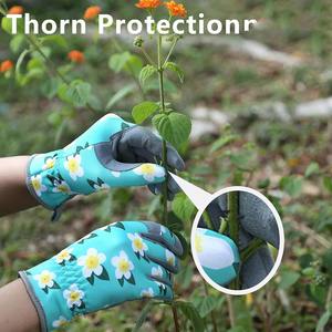 Gants de jardinage en cuir de haute qualité, imperméables, antidérapants, respirants, compatibles avec les écrans tactiles, pour la plantation de fleurs en extérieur en hiver - Product Image 5