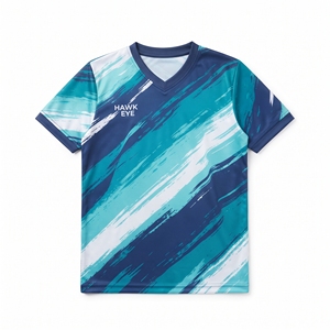 Camiseta Deportiva Sublimada con Cuello en V para Niños, Unisex, Personalizada, Jersey Deportivo Estampado para Niños y Niñas, Ropa Deportiva Informal, Fabricación de Camisetas - Product Image 4