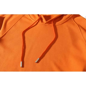 Sudadera con capucha naranja para hombre, de color sólido, resistente y de tela gruesa. - Product Image 5