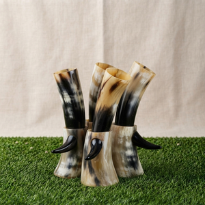 Corne à boire artisanale en corne de buffle écologique, forme naturelle, corne polie, corne à boire viking, décoration de mariage et de maison, artisanat - Product Image 6