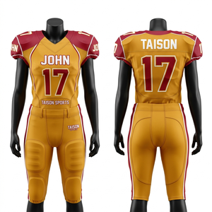 ชุดยูนิฟอร์มอเมริกันฟุตบอลหญิง คุณภาพพรีเมียม ผ้าโพลีเอสเตอร์ยืด 280 GSM สีม่วง ระบายเหงื่อได้ดี พร้อมแผงผ้าแบบพิเศษ สามารถสั่งทำโลโก้ได้ - Product Image 4