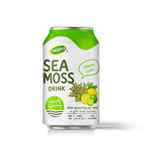 Bebida Premium de Musgo Marino Wana con Sabor a Limón y Lima, 330 ml, Baja en Grasa, Sabor a Fruta Pura, 100% Puro, Naturalmente Refrescante y Saludable - Product Image 1
