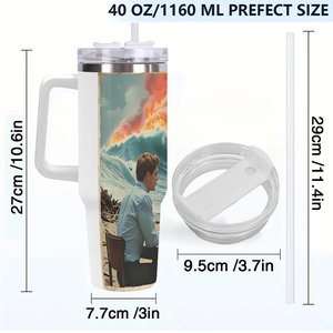 40Oz <b>Large</b> Capacity Stainless Steel Tumbler For Farming And Agricultural Events - Product Image 4