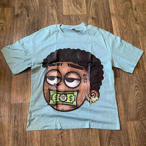 Camiseta Corta de Algodón 100% Pesado con Logo Personalizado, Estampado DTG Gráfico, Hombros Caídos, Estilo Oversize para Hombre - Product Image 5