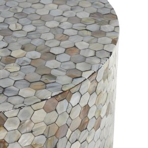 Arabic Custom Mother of Pearl Inlay Accent Table MDF Bedside Nightstand Luxury End Table Decorative Bedroom Living Room - Product Image 5