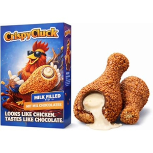 Bonbons au chocolat au lait saveur fraise en forme de poulet frit croustillant, offre spéciale, vente en gros, prix direct usine - Product Image 1