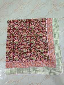 Hand Block Print Sarong Woman Wear Scarves Indian Beautiful Hand Made Cotton Pareo Decorative Stylish Dupatta Bath Cover <b>Throw</b> - Product Image 5