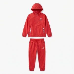 Chándal Deportivo Personalizado para Mujer, Chaqueta Impermeable con Capucha y Pantalones Deportivos a Juego, Venta al Por Mayor - Product Image 5