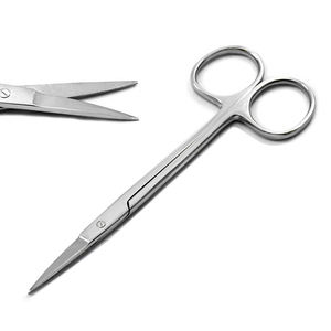 Kit d'instruments de chirurgie mineure en acier inoxydable : porte-aiguille chirurgical, ciseaux Crile Wood, pinces Iris Adson, manuel - Product Image 4