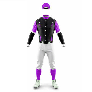 Teamwear Club Embroidered Letters Uniform <b>Baseball</b> Club Player Uniform Softball Sports Breathable Solid Color Blank Uniform - Product Image 5