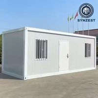 Casa Prefabricada de Acero y Vidrio, Tipo Bungalow, Móvil, Resistente al Viento, para Oficina o Tienda