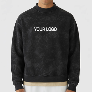 เสื้อสเวตเชิ้ตคอกลมคุณภาพสูง ผ้าฝ้ายฟลีซหนานุ่ม 100% สไตล์วินเทจ สตรีทแวร์ ฮิปฮอป - Product Image 4