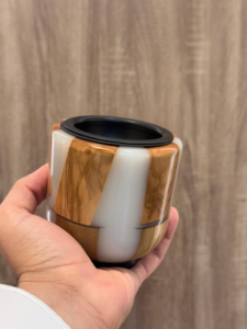 Brûleur à Bakhoor en Bois de Santal et Résine Époxy, Design Populaire Fait Main, Créatif, Arabe, Oud Mubkhar, Parfum Écologique - Product Image 2