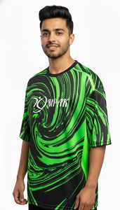 Camiseta Premium de Corte Regular, Sublimada, de Poliéster/Algodón, de Secado Rápido para Hombre, Estilo Casual Urbano de Moda - Product Image 4