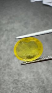 Saphir Jaune Naturel de 3,67 Ct, Coupe Ovale, Pierre Libre, Origine Bangkok, Certifié GIA, Pierre Précieuse pour Bijoux Personnalisés - Product Image 2