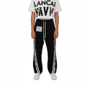 Ensemble décontracté pour homme en deux pièces, t-shirt à manches courtes avec imprimé, pantalon large, tenue de sport streetwear, mélange de coton, ensembles avec logo personnalisé - Product Image 2