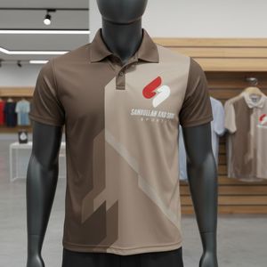 Camiseta Polo Deportiva para Hombre, Poliéster, Diseño Personalizado, Transpirable, Cómoda, Casual, para Golf, Manga Corta - Product Image 1