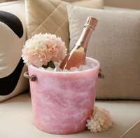 Seau à glace en résine haut de gamme pour vin et champagne, forme personnalisée, articles de bar de luxe pour hôtels, restaurants, fêtes à domicile