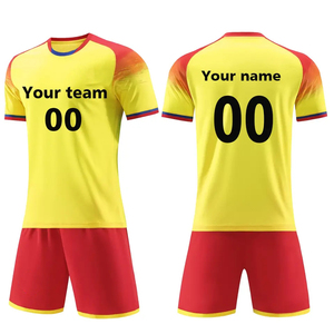 Conjuntos de Camisetas de Fútbol Cortas Transpirables Personalizadas de Alta Calidad, Uniformes de Fútbol Unisex Personalizados que Ayudan a Crear una Apariencia Unificada del Equipo - Product Image 5