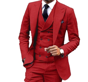 Costume 3 pièces tendance et élégant pour homme, parfait pour les réunions de bureau, les mariages et les occasions formelles chics. - Product Image 3