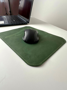 Genuine Leather <b>Mouse</b> Pad Water Proof Coating Desk Mat Premium Cowhide Leather Mousepad for Desk Safety LMP-0124 - Product Image 4