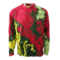 Maillot de motocross personnalisé grande taille coupe-vent OEM Sublimation MX Dirt Bike % Polyester Respirant Vêtements de sport d'été