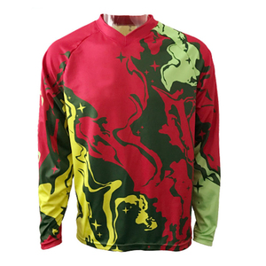 Maillot de motocross personnalisé grande taille coupe-vent OEM, sublimation, chemise de moto tout-terrain MX en Spandex/Polyester respirant pour la course - Product Image 4