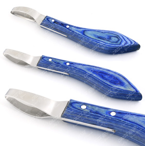 Outils de maréchal-ferrant tondeuse à sabot couteau à sabot vétérinaire pour chevaux Couteaux à sabot à double tranchant avec outils à lame en acier inoxydable - Product Image 1