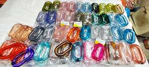 Eslabones de Cadena de Resina de Diseño Art Deco Personalizables en Tamaño Muy Grande, Opciones Transparentes o Multicolores, Decoración de Pared para el Hogar, Regalos - Product Image 5