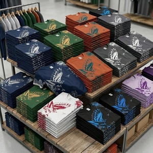 เสื้อยืดลำลองมีสไตล์ คอกลม ใส่สบาย เนื้อผ้านุ่ม ระบายอากาศได้ดี ใช้ได้ทุกวัน เสื้อผ้าทันสมัยสำหรับทุกเพศ - Product Image 6