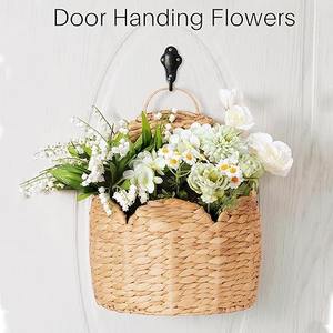 Paniers muraux tissés en jacinthe d'eau, paniers de rangement faits à la main, vente en gros, écologiques, fabriqués au Vietnam - Product Image 3