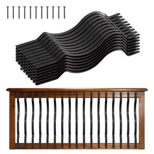 Set da 61 Pezzi di Balaustre Ondulate Eleganti per Scale 32,28 x 1, Perni per Ringhiere in Metallo, Balaustre in Acciaio Zincato con Viti - Product Image 1