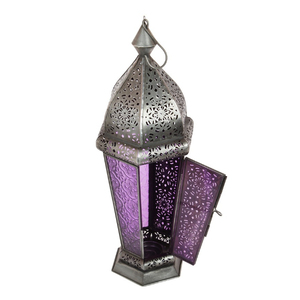 Brass <b>Lantern</b> With Green Glass Panels And Decorative Top For Home Decoration Handmade <b>Candle</b> <b>Lanterns</b> On Sale - Product Image 5