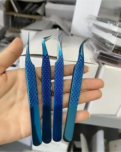 Pinzas de Acero Inoxidable para Extensión de Pestañas con Punta Dentada, Opción de Logotipo Personalizado - Venta al Por Mayor - Product Image 3