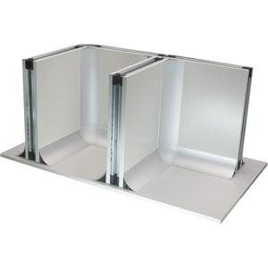 Perfil de aluminio para sistemas de salas limpias y laboratorios, resistente a la corrosión, fácil de desinfectar y compatible - Product Image 2