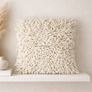 Funda de Almohada Decorativa Boho de Diseño, Estilo Vintage, Tejida a Mano, con Flecos, Estilo Bohemio, Cuadrada, para Decoración Festiva del Hogar - Product Image 3