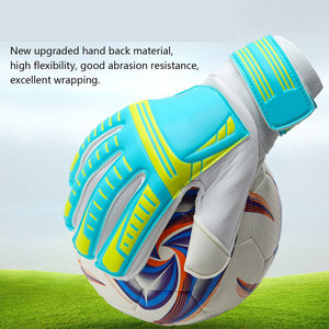 Football Goalkeeper Gloves <b>Full</b> Finger PU Leather Breathable Hook And Loop Closure Unisex Non <b>Slip</b> - Product Image 6