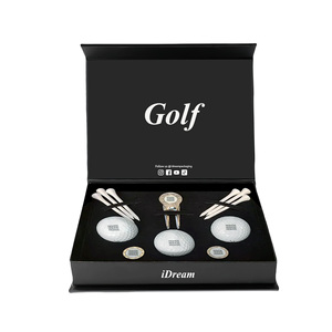 Biểu Tượng Tùy Chỉnh In Ấn Không Thấm Nước Hộp Giấy Với Miếng Bọt Biển Lót Từ Đóng Cửa Cứng Nhắc Hộp Cho Món Quà Sang Trọng Bao Bì Golf Bóng - Product Image 6