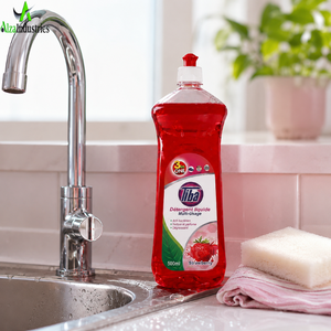 Liquide vaisselle concentré |   Dégraissant Cuisine Moussant Intense Parfum Fraise pour Vaisselle, Ustensiles et Batteries de Cuisine Usage Quotidien 500ml - Product Image 4