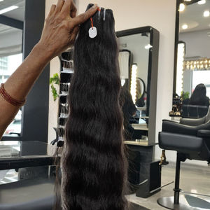 Cabello Indio 100% Natural Sin Procesar, Alineado con la Cutícula, 26 Pulgadas, Ondulado, Doble Trama a Máquina, Sin Enredos, Sin Caída, Suave, Brillante y de Lujo - Product Image 1