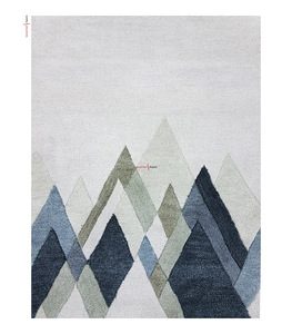 Tapis tufté de luxe fait main, nouveau design, laine de Nouvelle-Zélande, fabrication artisanale, support en coton, vente directe usine - Product Image 1