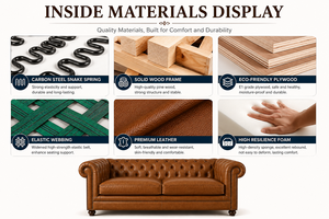 Sofá de 2 Plazas Tapizado en Cuero Ecológico, Fabricado en Vietnam, con Cojines de Espuma, Moderno y Compacto para Sala de Estar o Interior de Villa - Product Image 5