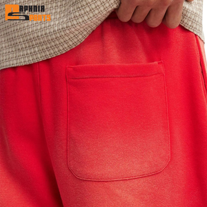 Pantalones Cortos de Algodón Grueso de Verano de Nuevo Diseño para Hombre, Estilo Vintage Lavado al Ácido, con Bajo Deshilachado y Efecto Desgastado por el Sol - Product Image 3