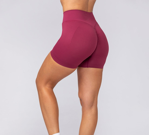 Shorts de yoga et de fitness pour femmes, taille haute, en spandex/coton, écologiques, à séchage rapide, pour l'été - Product Image 2