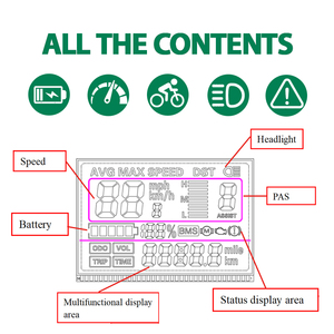 P3h điện tử có dây đa chức năng xe đạp máy tính với tốc độ, đo đường, PAS chế độ, lỗi cảnh báo cho núi/Xe đạp điện - Product Image 4