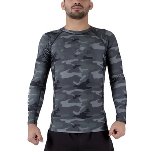 Rashguard MMA de Poliéster/Nylon Transpirable de Alta Calidad, Estilo 2026, Hecho a Medida, para Hombre, con Logotipo OEM Personalizado, Venta al Por Mayor - Product Image 5