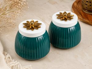 Airtight metal dry fruit jar Decorative <b>storage</b> <b>container</b> with lid <b>Kitchen</b> <b>storage</b> <b>for</b> tea sugar - Product Image 1